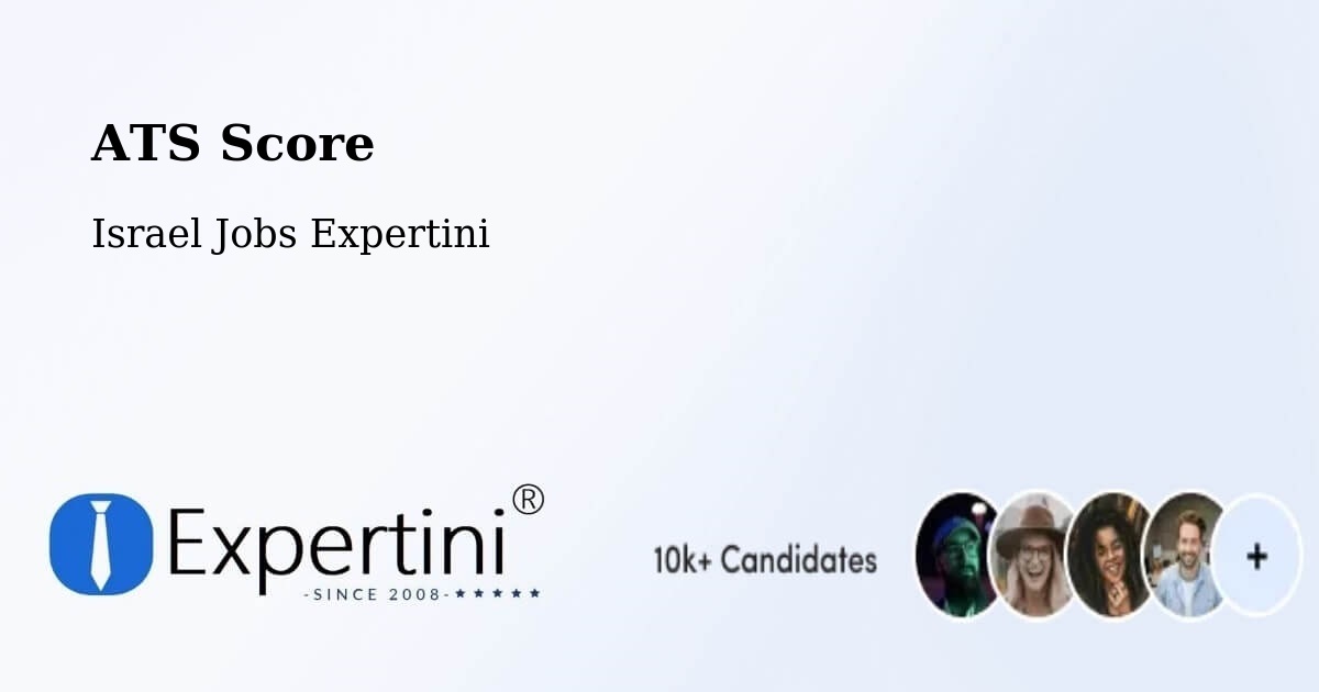 Resume ATS Score & Job Description Match Tool – Lod - Israel Jobs Expertini