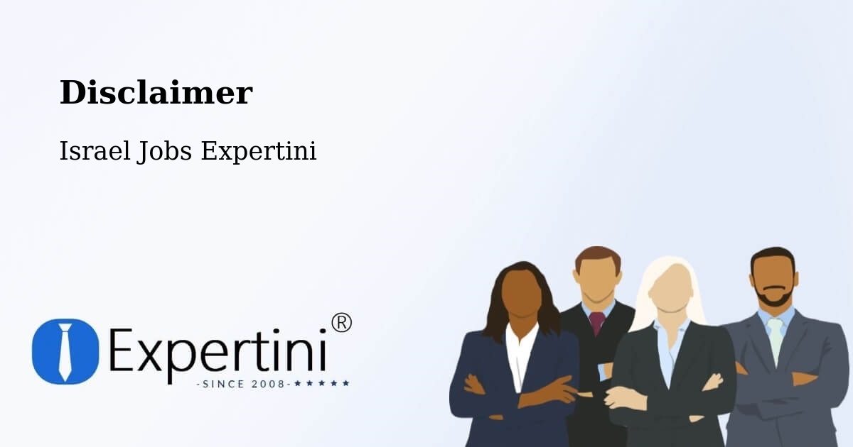 Disclaimer – Lod - Israel Jobs Expertini