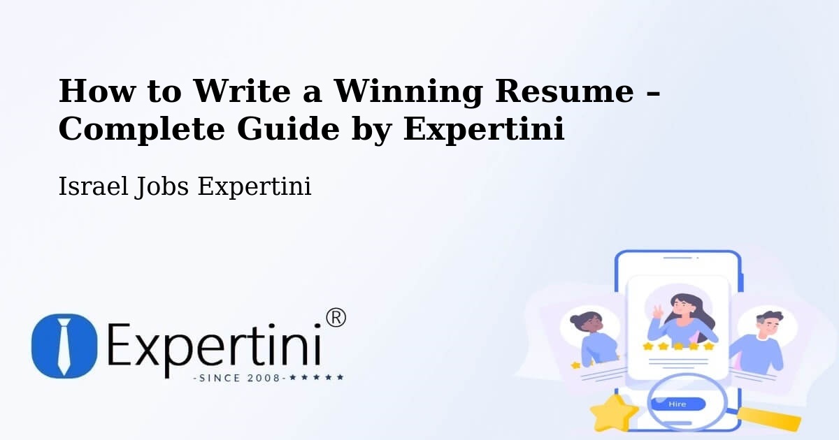 Resume Writing Guide for Job Seekers – Lod - Lod, Israel Jobs Expertini